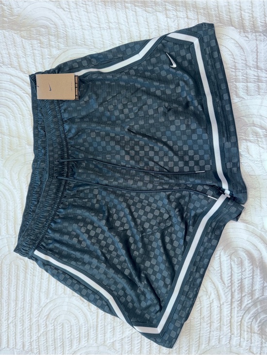 Nike Pants - Nike Black Checkered Running Shorts with White Accent